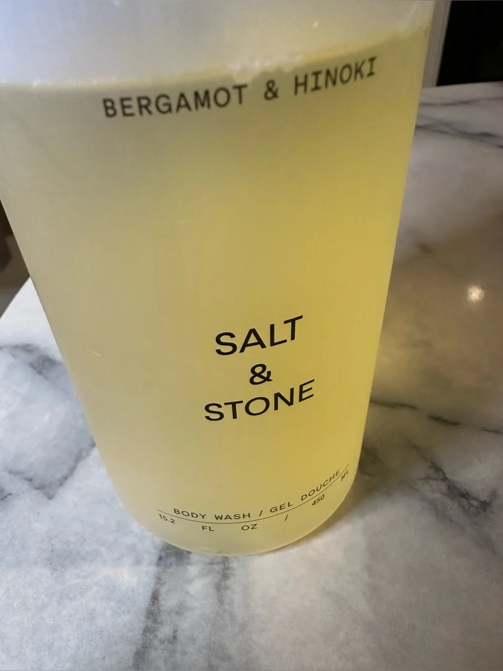 Salt and Stone Bergamot & Hinoki Yellow Body Wash